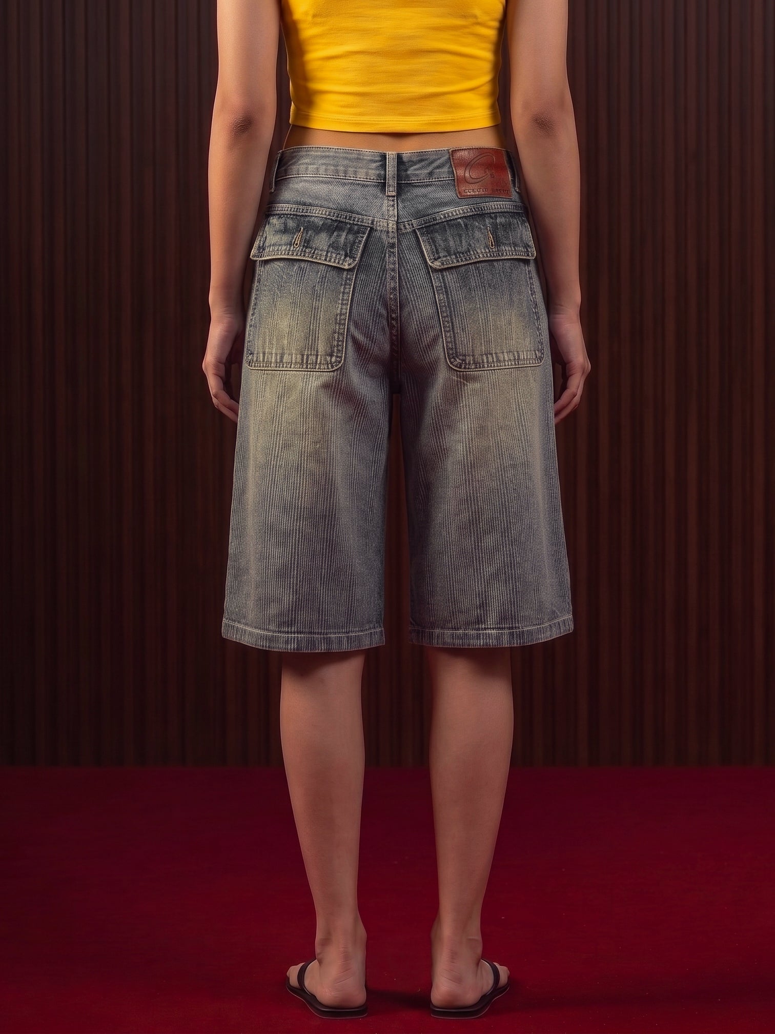 WOMEN'S TEXTURED JORTS