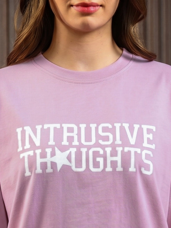 WOMEN'S INTRUSIVE THOUGHTS TEE PINK