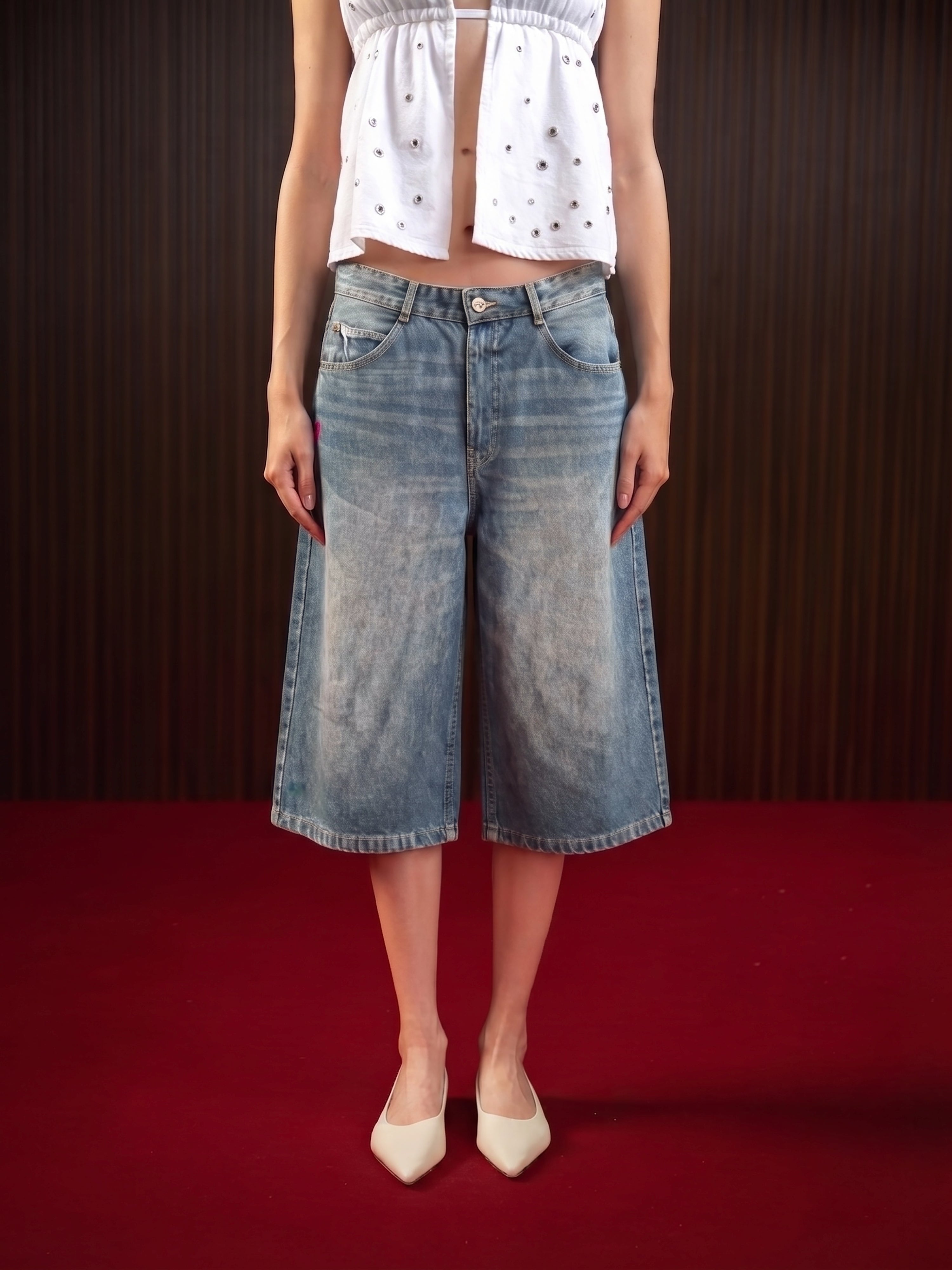 WOMEN'S JORTS BLUE