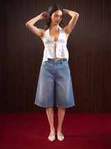 WOMEN'S JORTS BLUE
