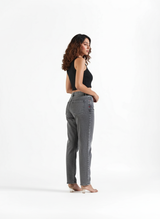 Mom Fit Jeans Grey