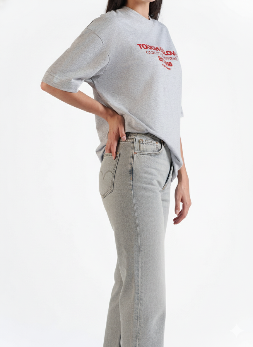 Classic Straight Jeans Grey