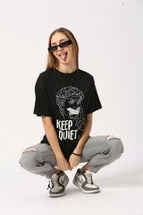 Women's Black Dark Style Tee