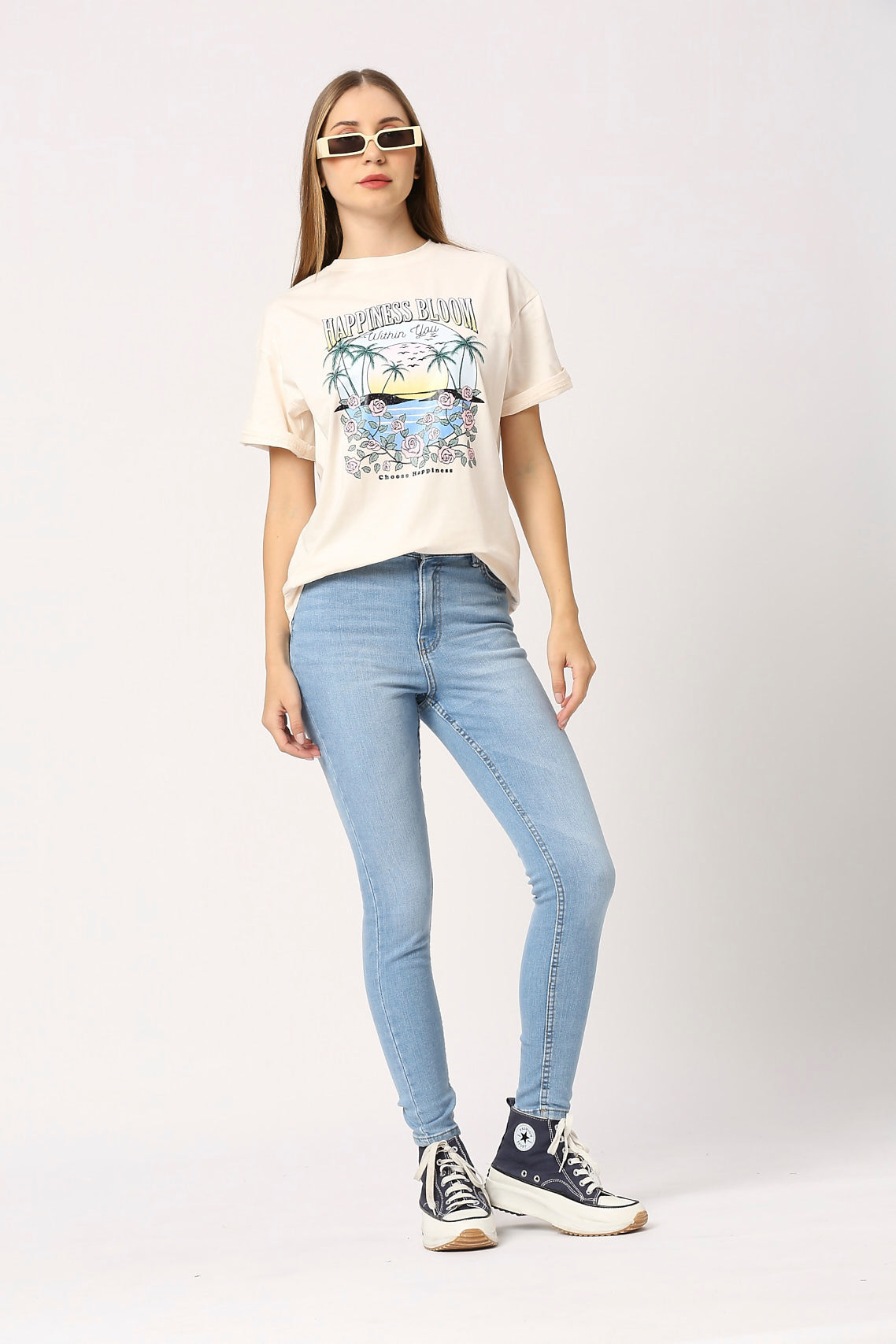 Women Shallow Apricot T-Shirt