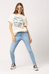 Women Shallow Apricot T-Shirt