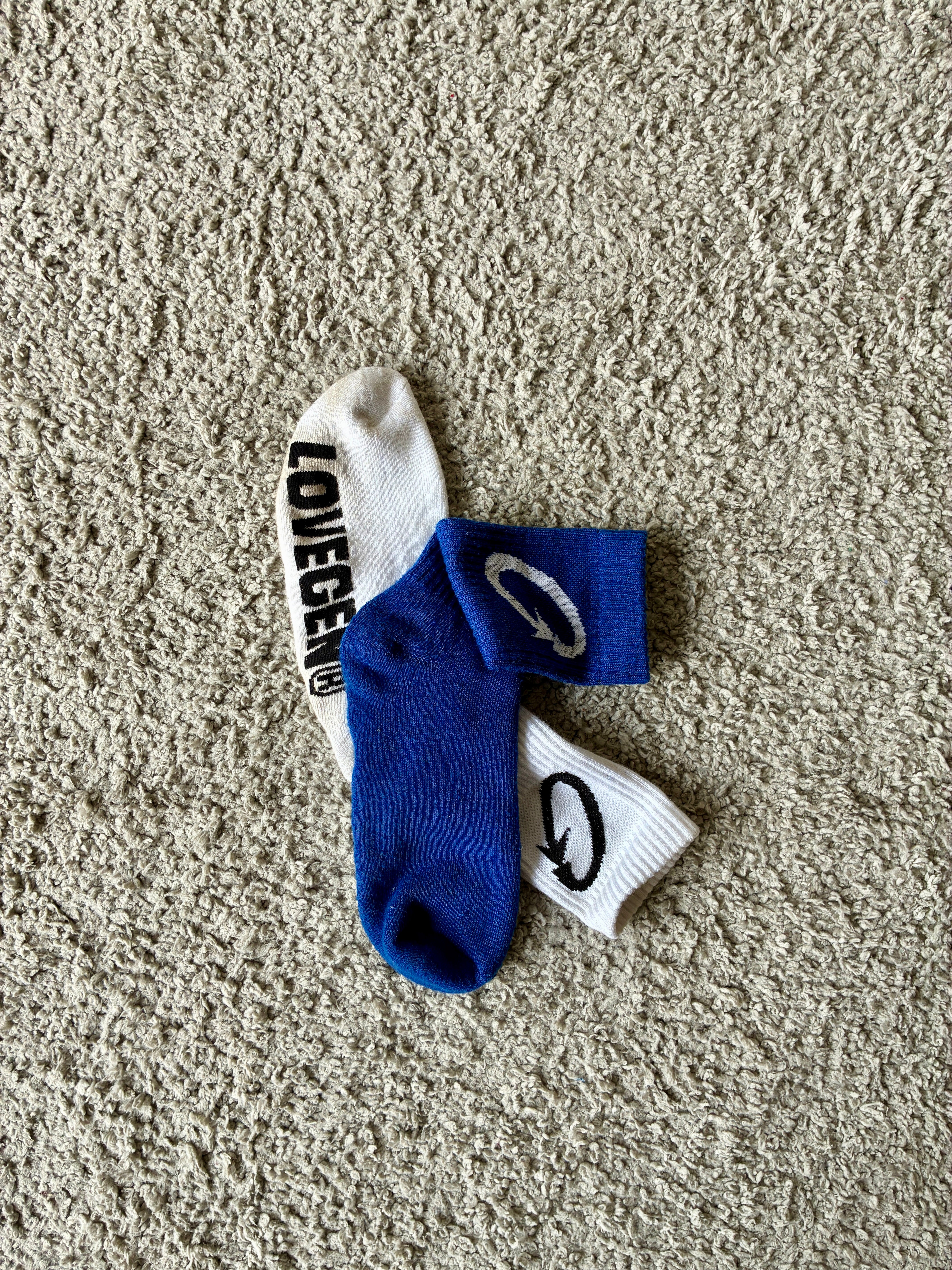 Gen Socks [Pack of 2] Blue & White