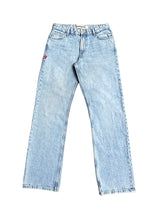 Men's Straight Wide Jeans Light Blue