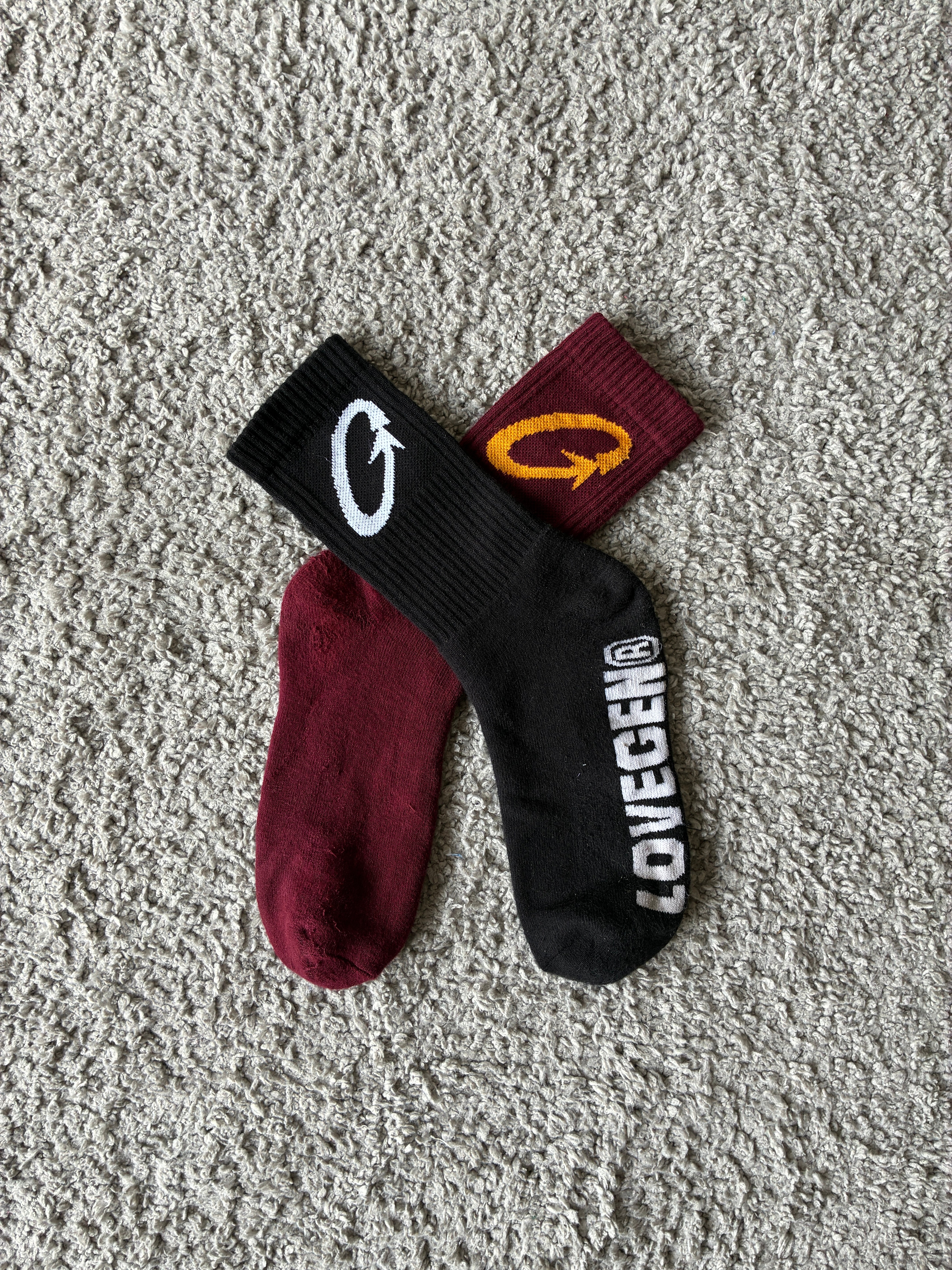 Gen One Socks [Pack of 2] Red & Black