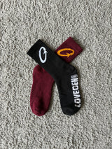 Gen One Socks [Pack of 2] Red & Black
