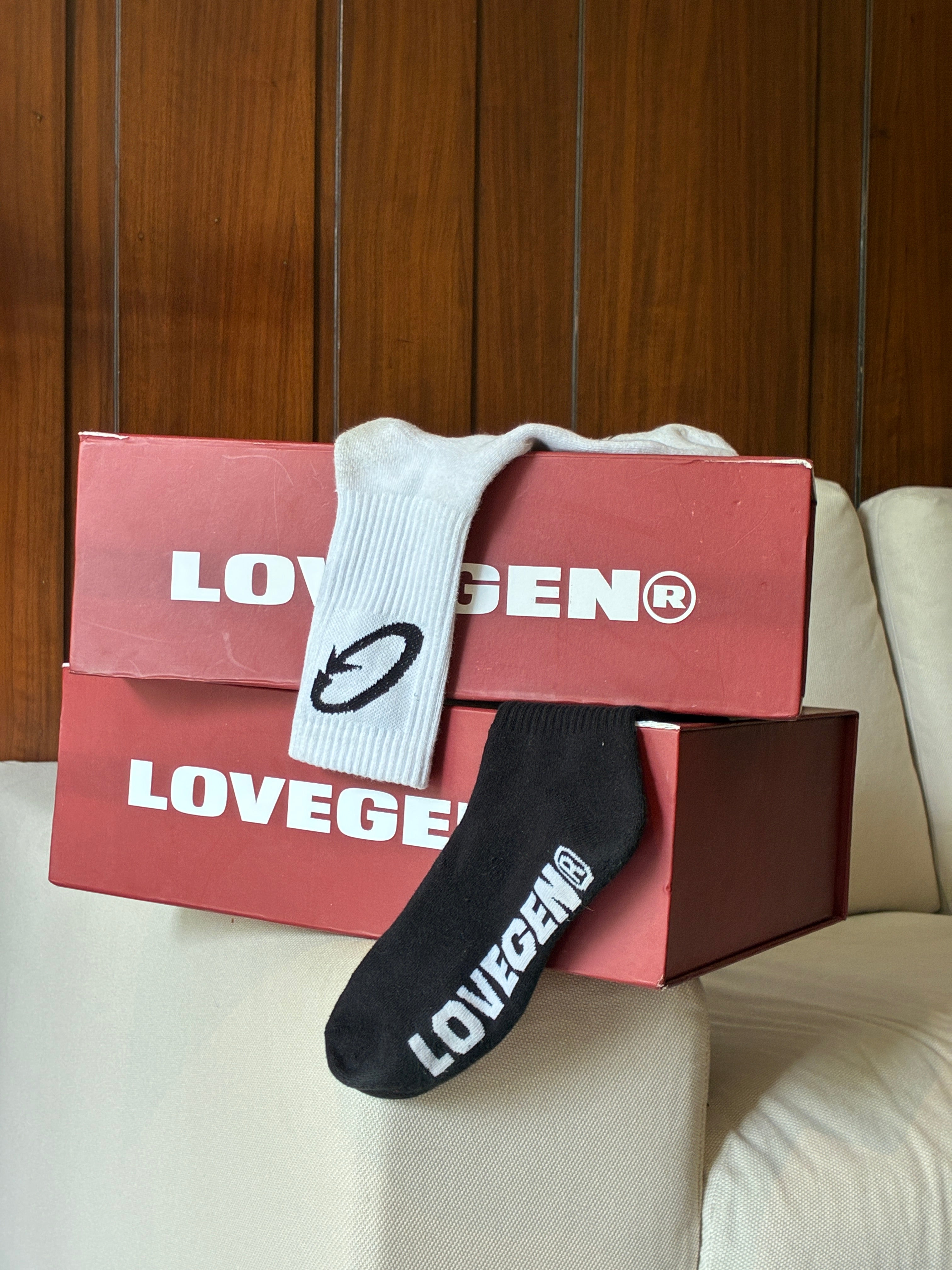Gen Socks [Pack of 2] Black & White