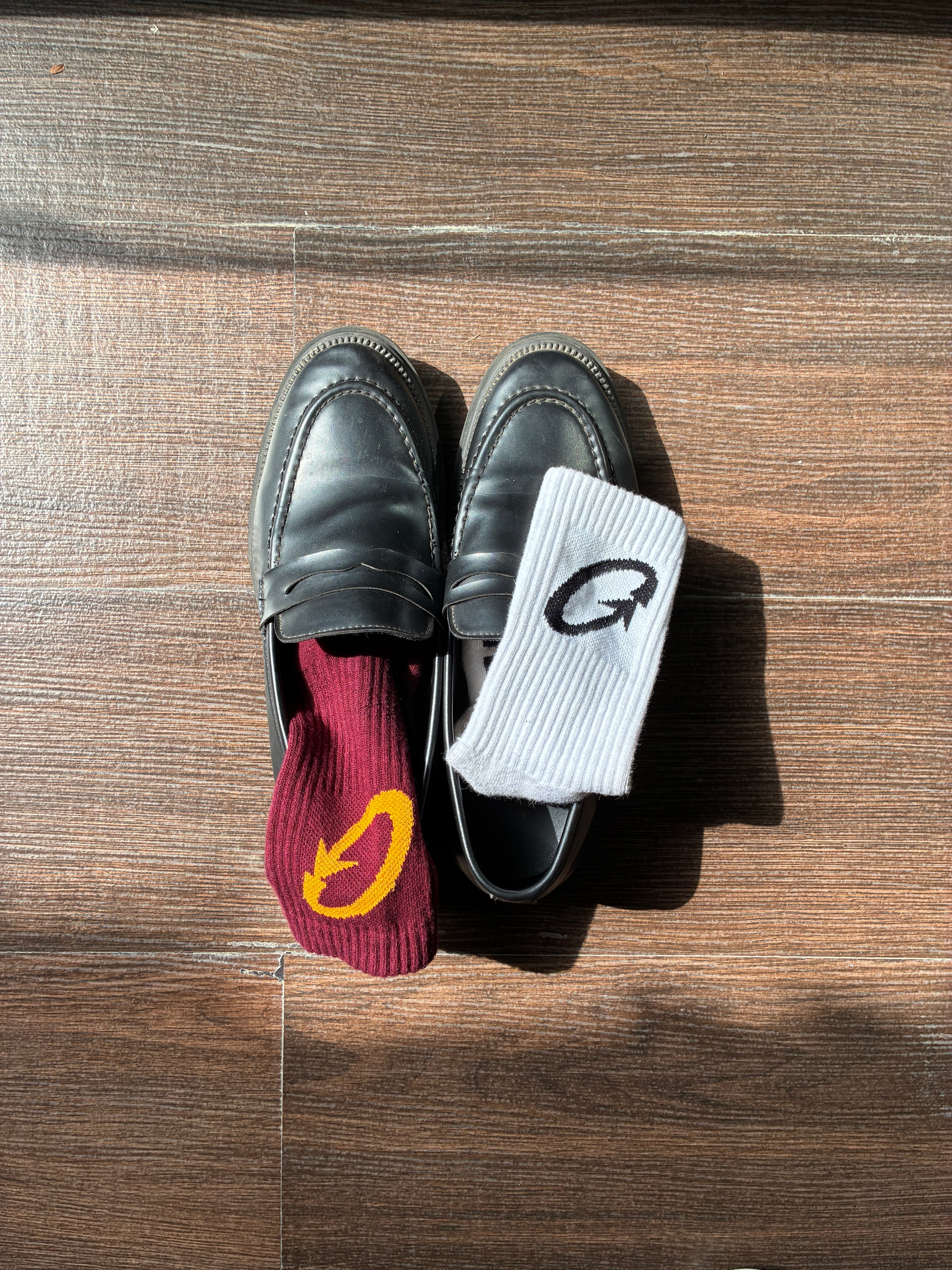 Gen Socks [Pack of 2] Red & White