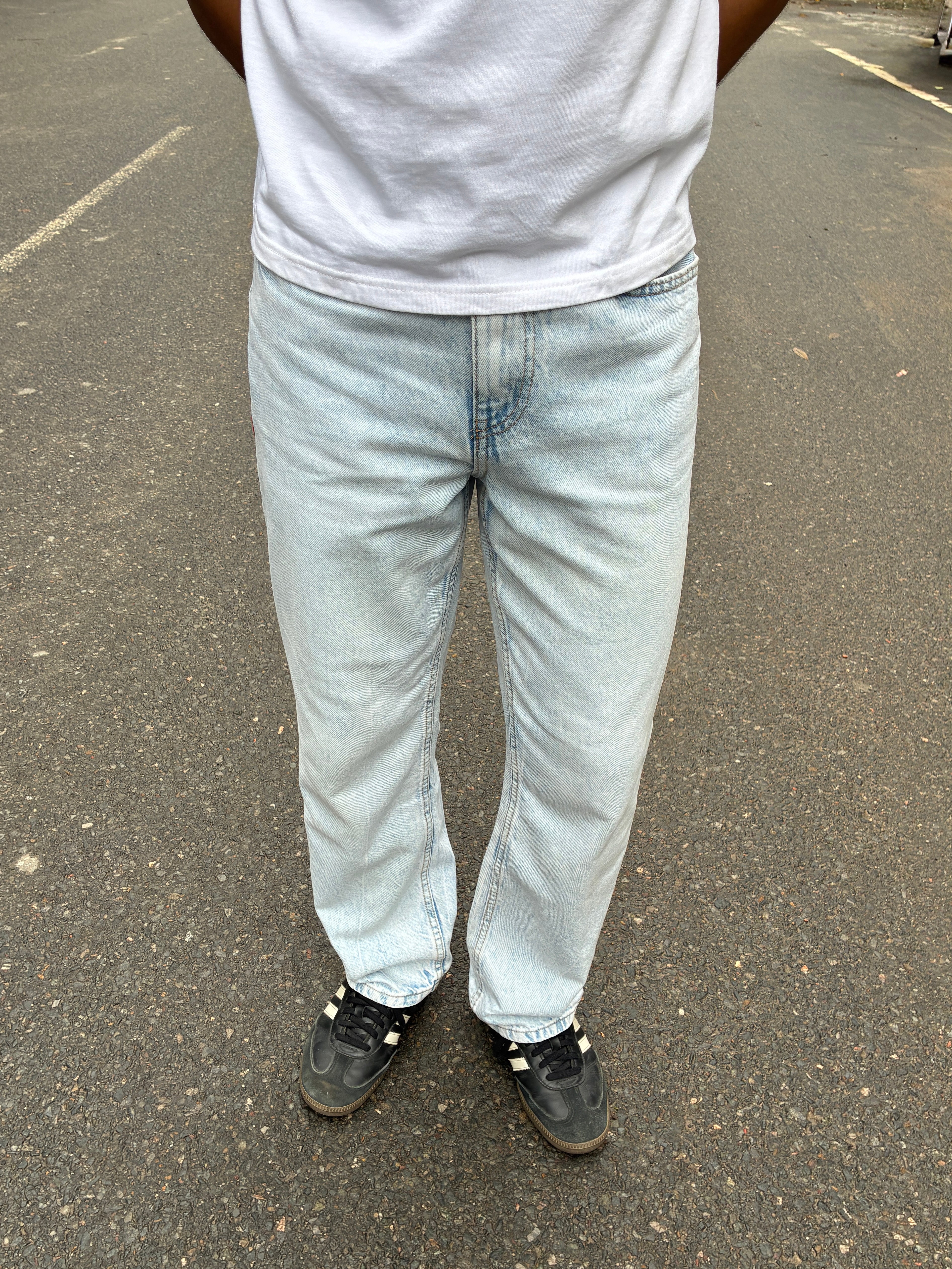 Men's Straight Jeans Ice Blue