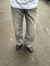 Men's Straight Wide Jeans Grey