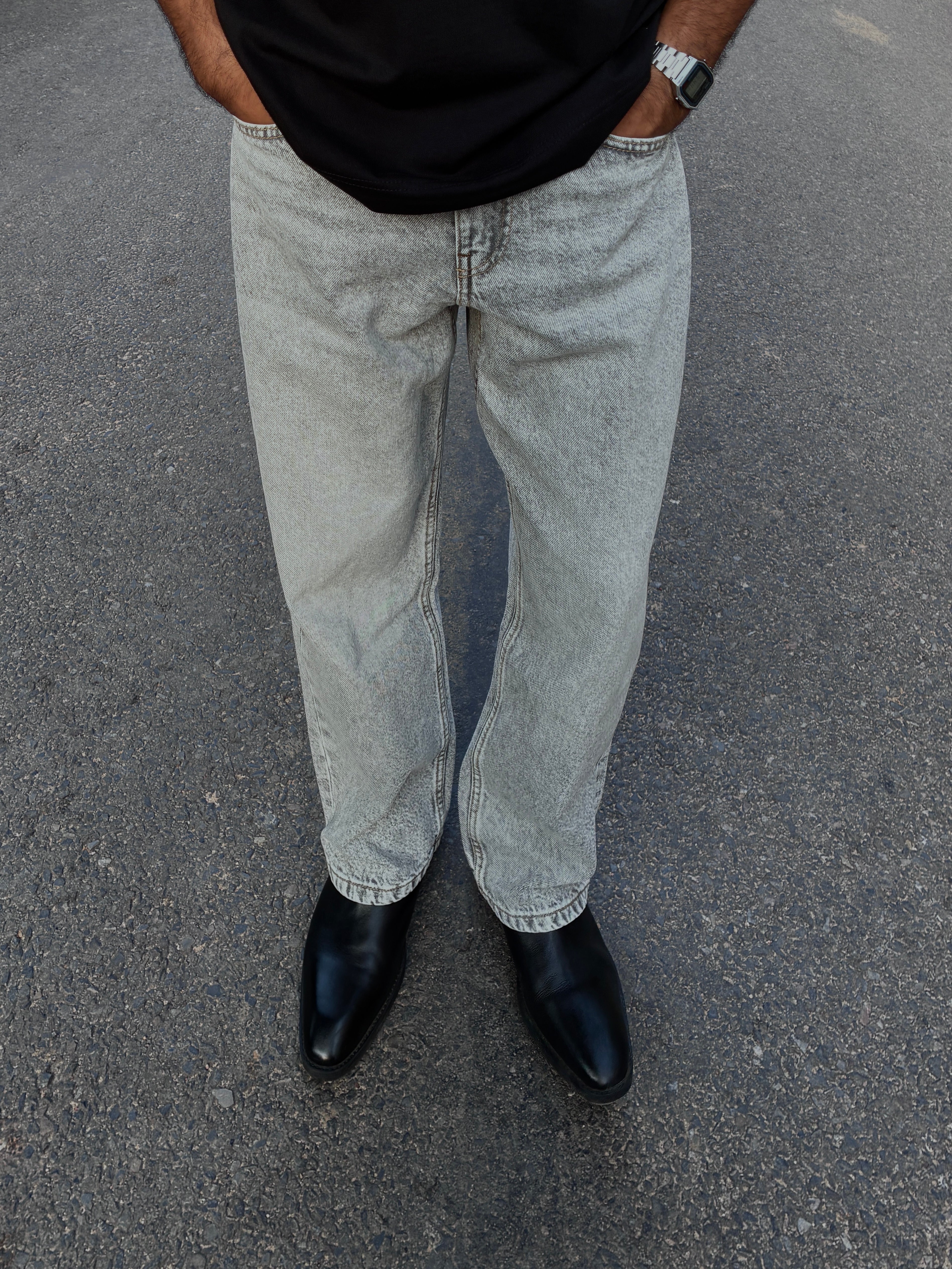 Men's Straight Jeans Grey