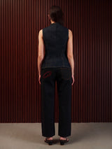 Women's Straight Wide Jeans Black