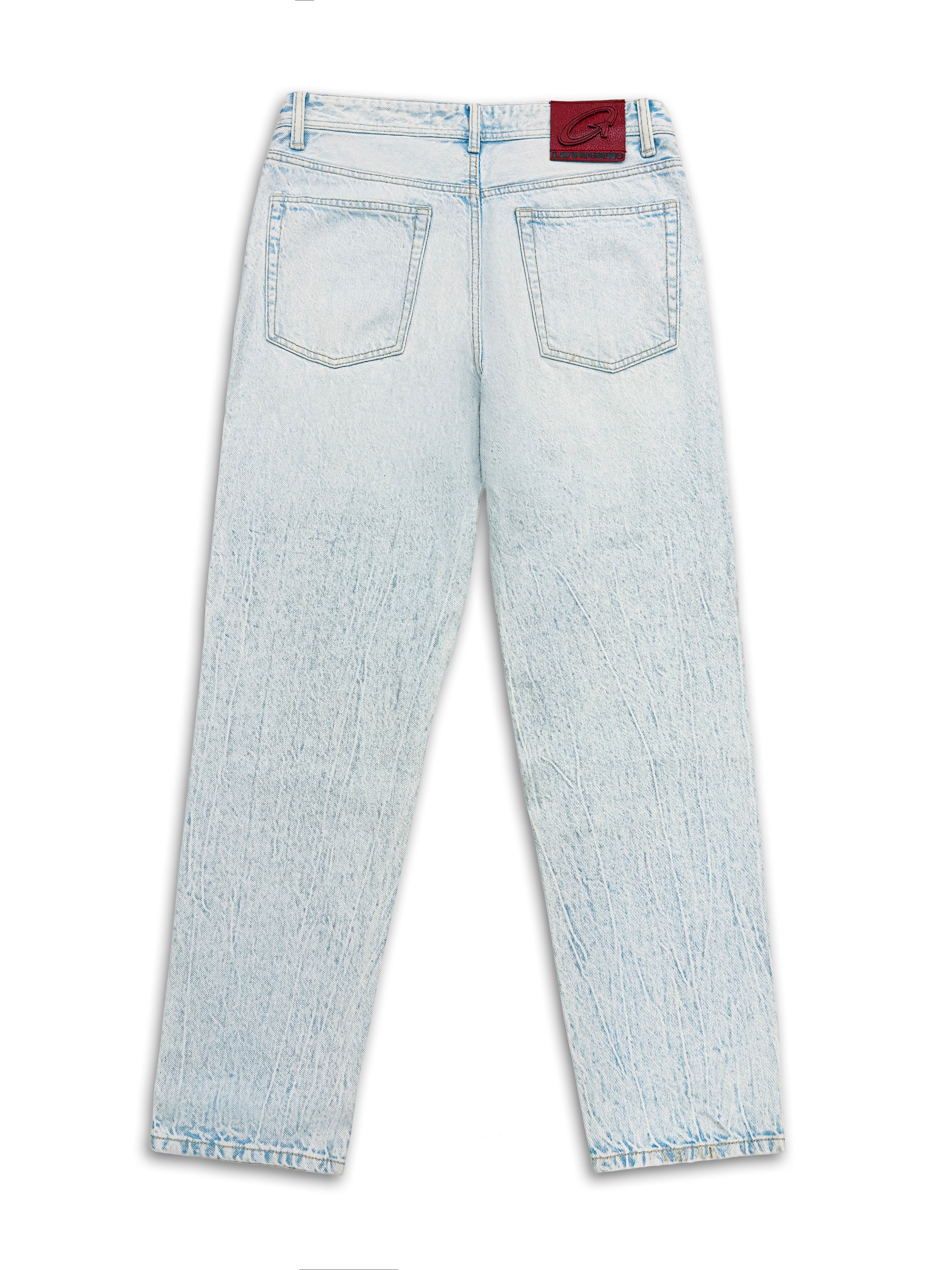 Men's Straight Jeans Ice Blue