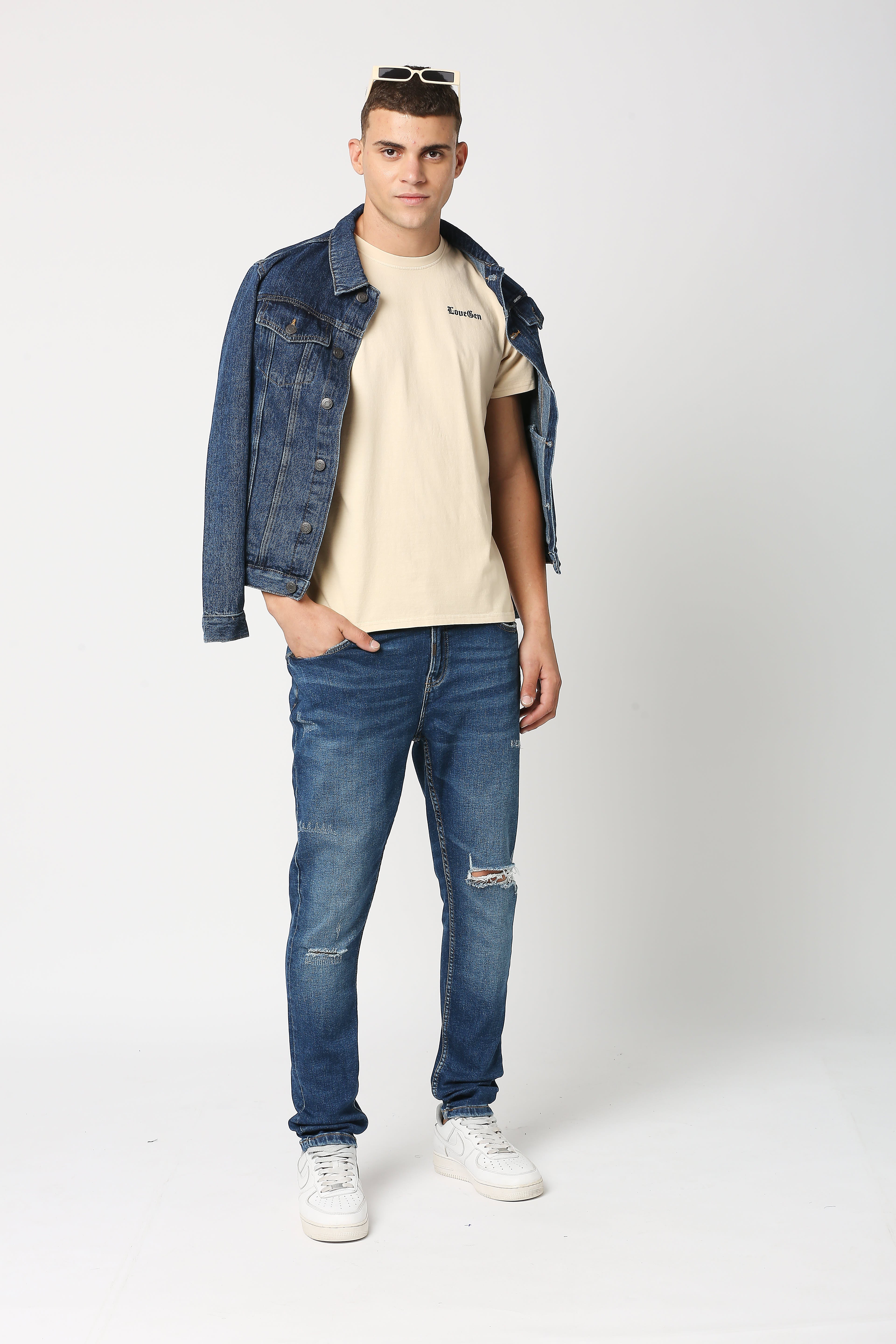CADET-B ROUND NECK SHORT SLEEVE OVERSIZE T-SHIRT WITH PRINT