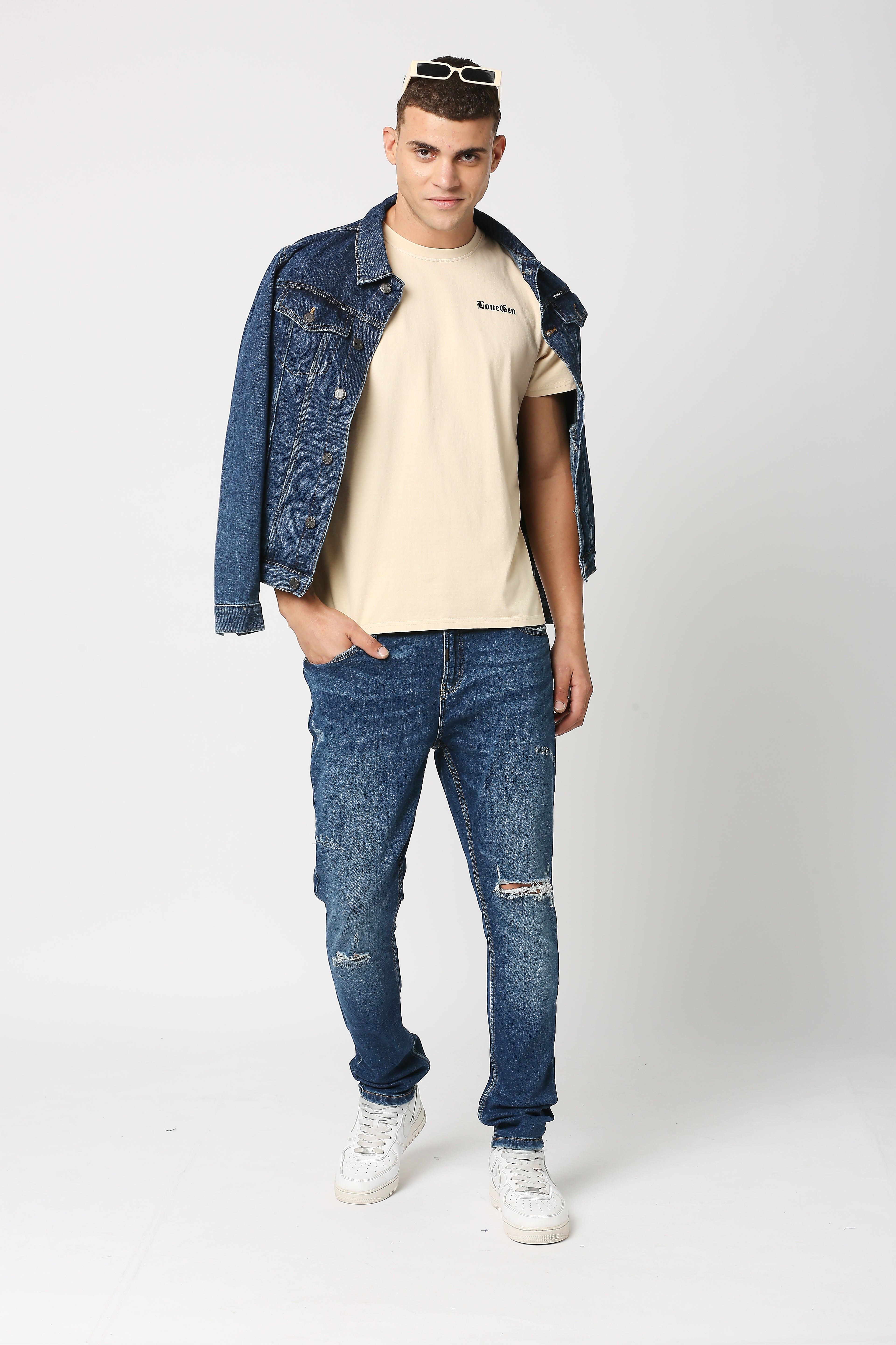 CADET-B ROUND NECK SHORT SLEEVE OVERSIZE T-SHIRT WITH PRINT