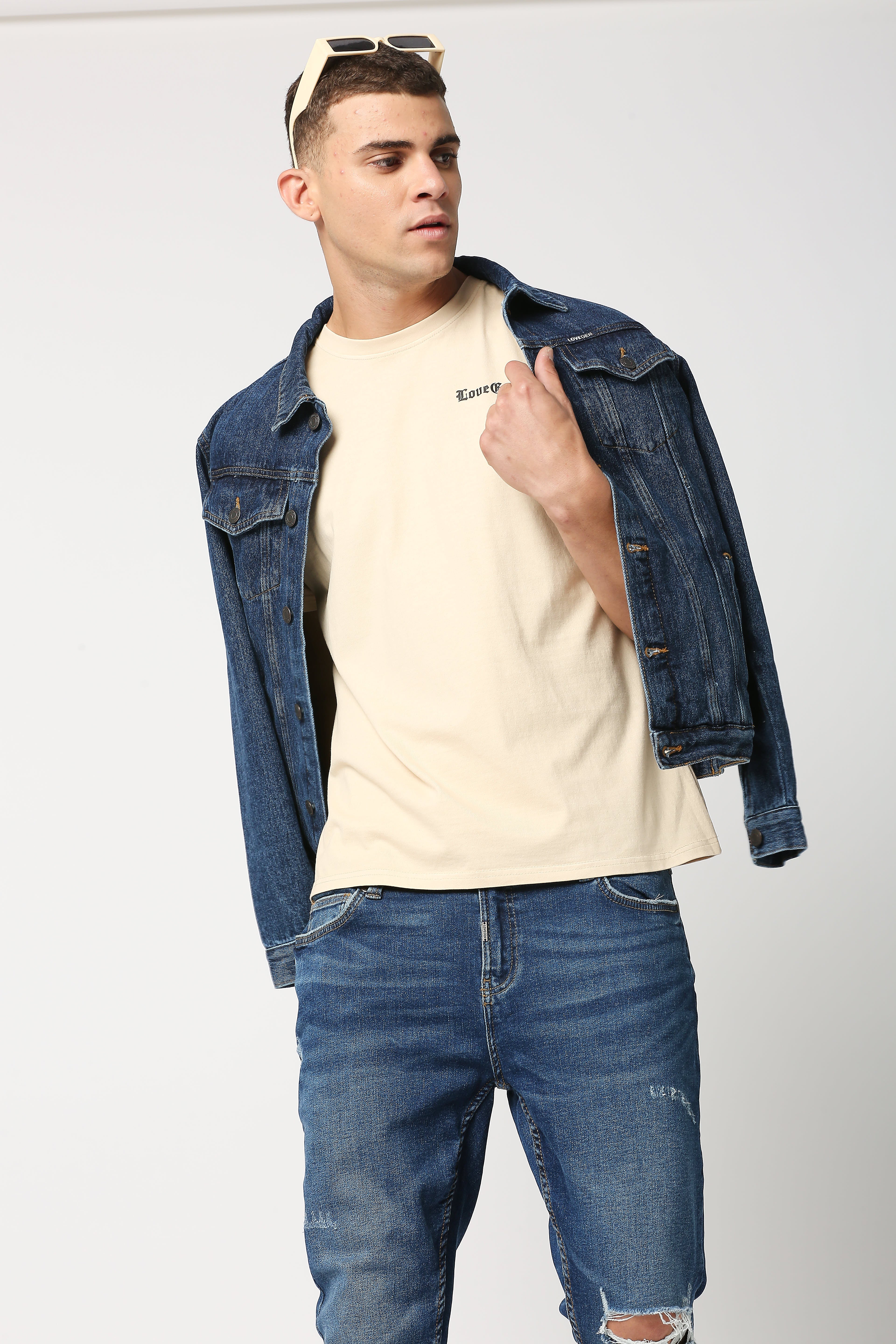 CADET-B ROUND NECK SHORT SLEEVE OVERSIZE T-SHIRT WITH PRINT