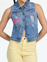 Boston Denim Vest Jacket