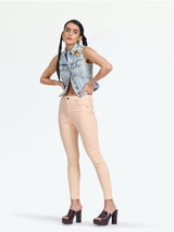 Women's High-Waist Blush Skinny Jeans