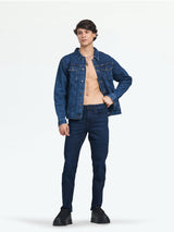 Men's Basic Dark Blue Jeans