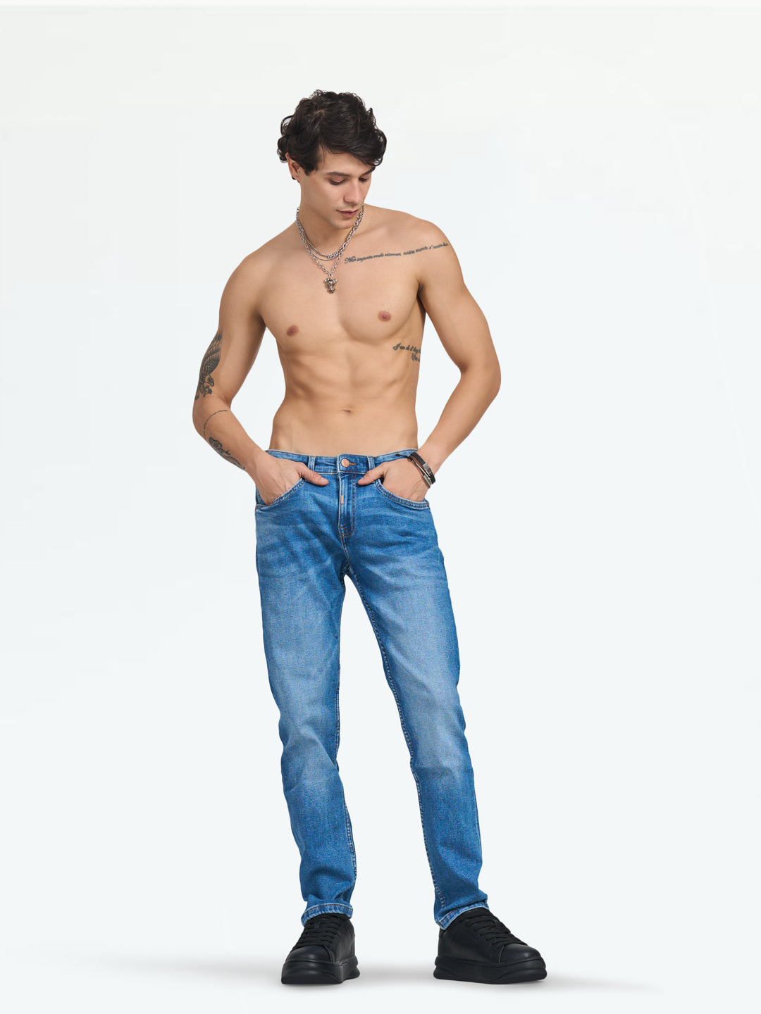 Men's Mid Blue Cruz Jeans