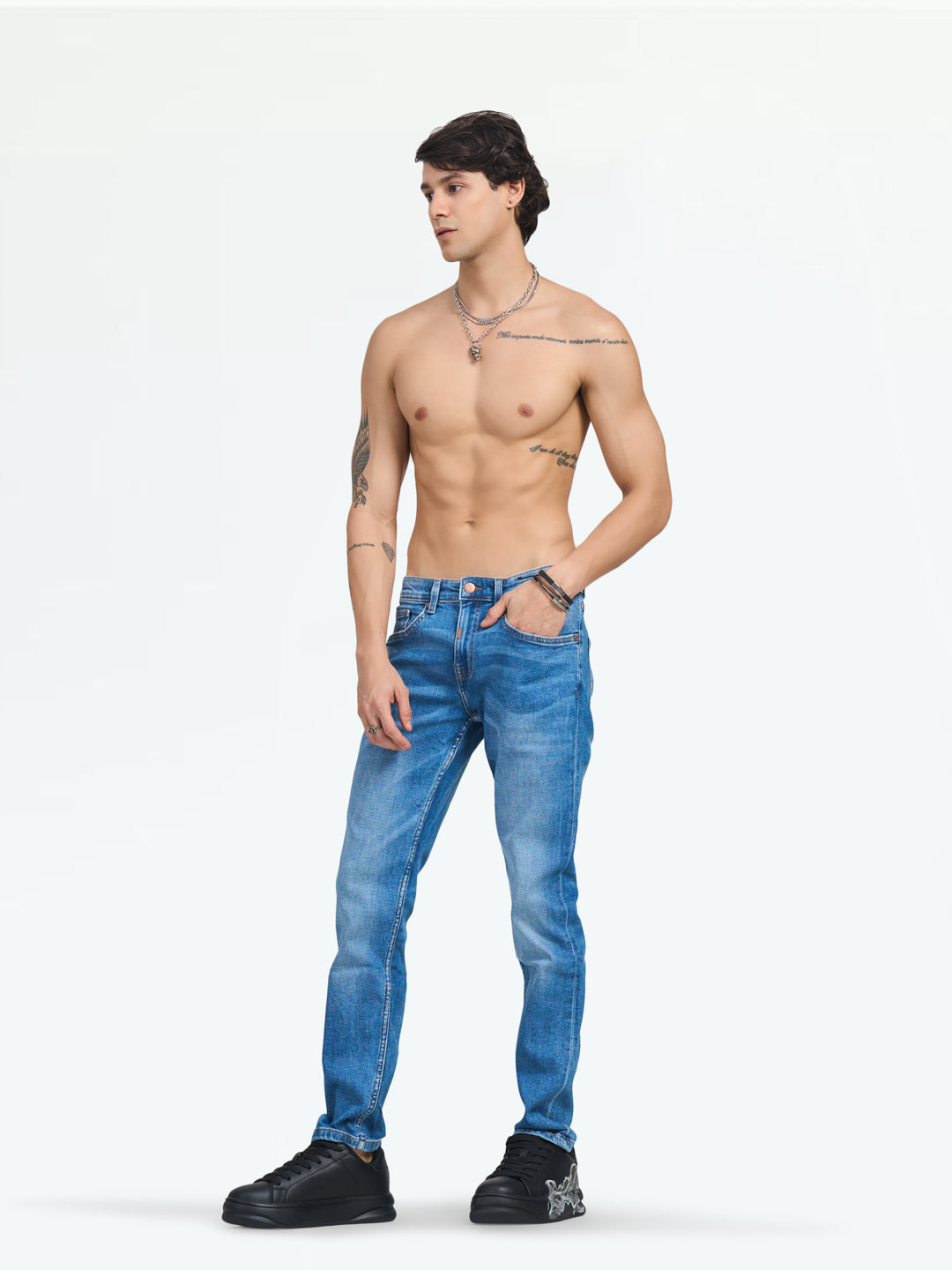 Men's Mid Blue Cruz Jeans