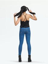 Women's Mid Blue Vienna Highwaist Skinny Jeans