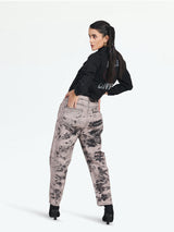 Valencia Black Tie Dye Mom Jeans