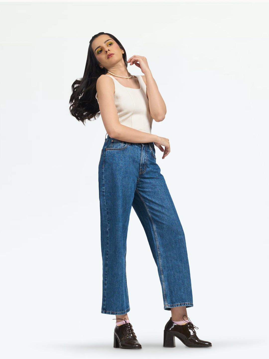 Women's Seattle Cropped Wide Leg Jeans