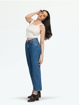 Women's Seattle Cropped Wide Leg Jeans