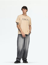 Men's Beige Oversize Tee