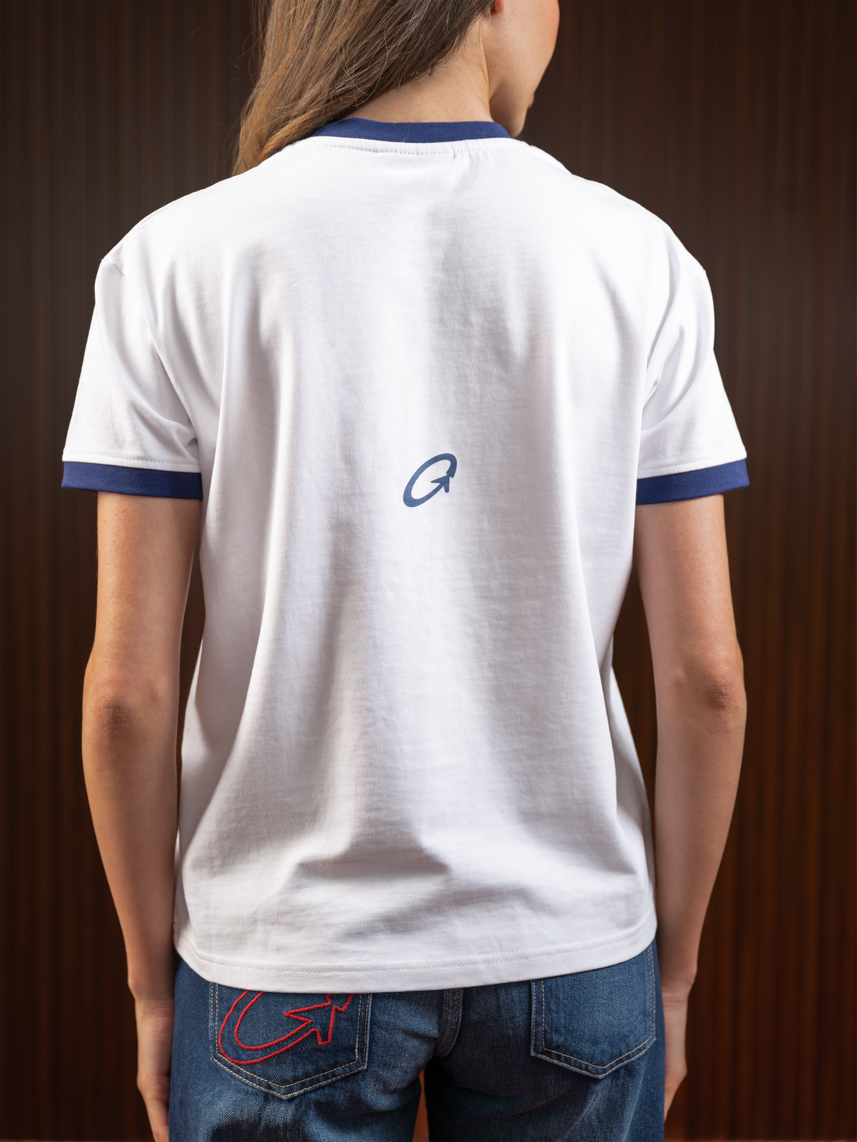 WOMEN'S RINGER TEE WHITE