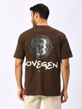 Men's Brown T-shirt  Globe