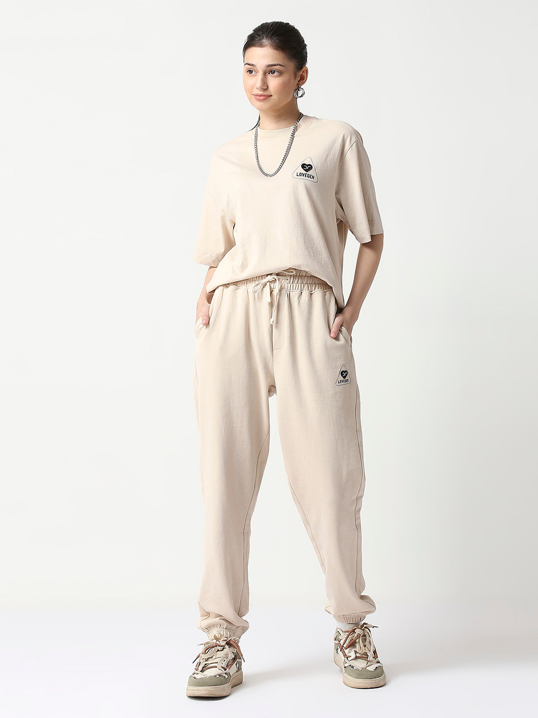 DR Beige Monochrome Jogger