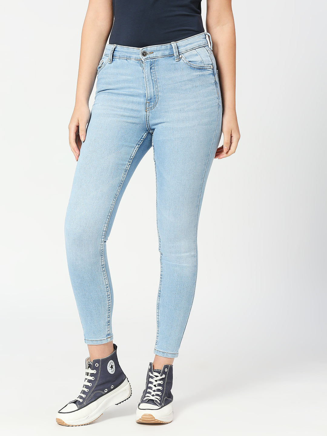 Women's  Light Blue Ibiza Highwaist Skinny Fashion Jeans