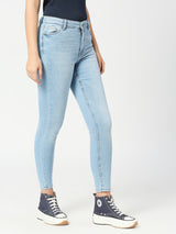 Women's  Light Blue Ibiza Highwaist Skinny Fashion Jeans