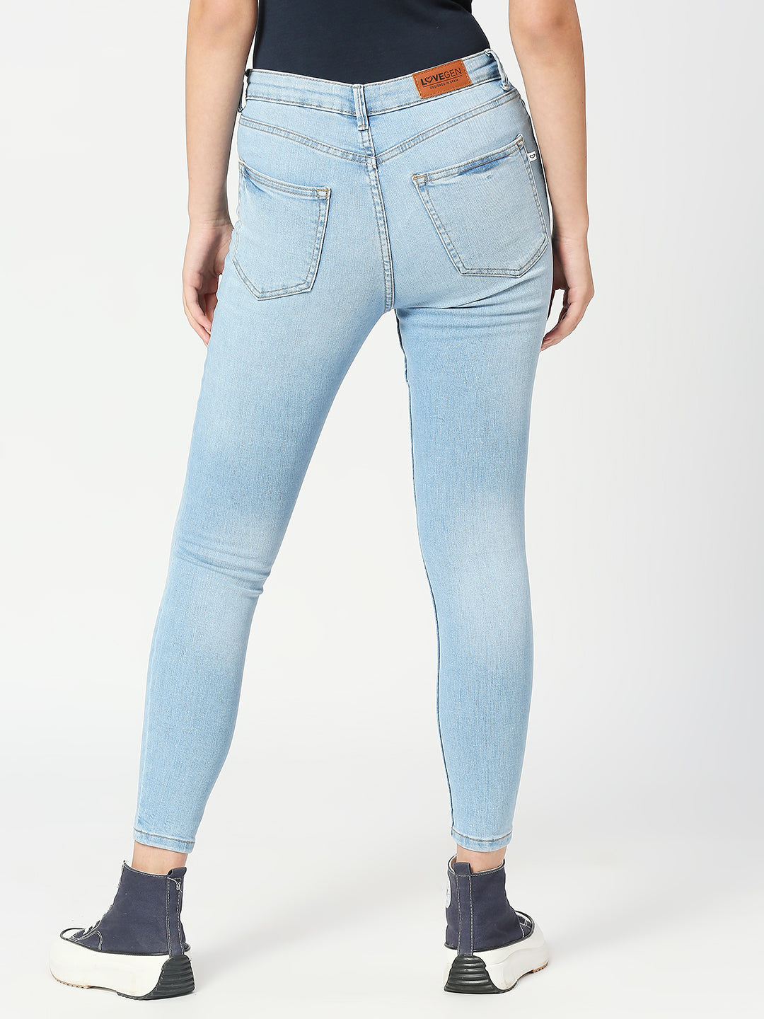 Women's  Light Blue Ibiza Highwaist Skinny Fashion Jeans