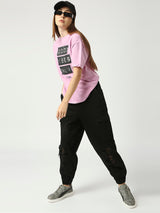 Women's Black Zurich Cotton Cargo Jogger