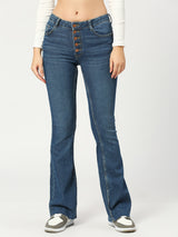 Women's Dark Blue Madrid Flare Jeans