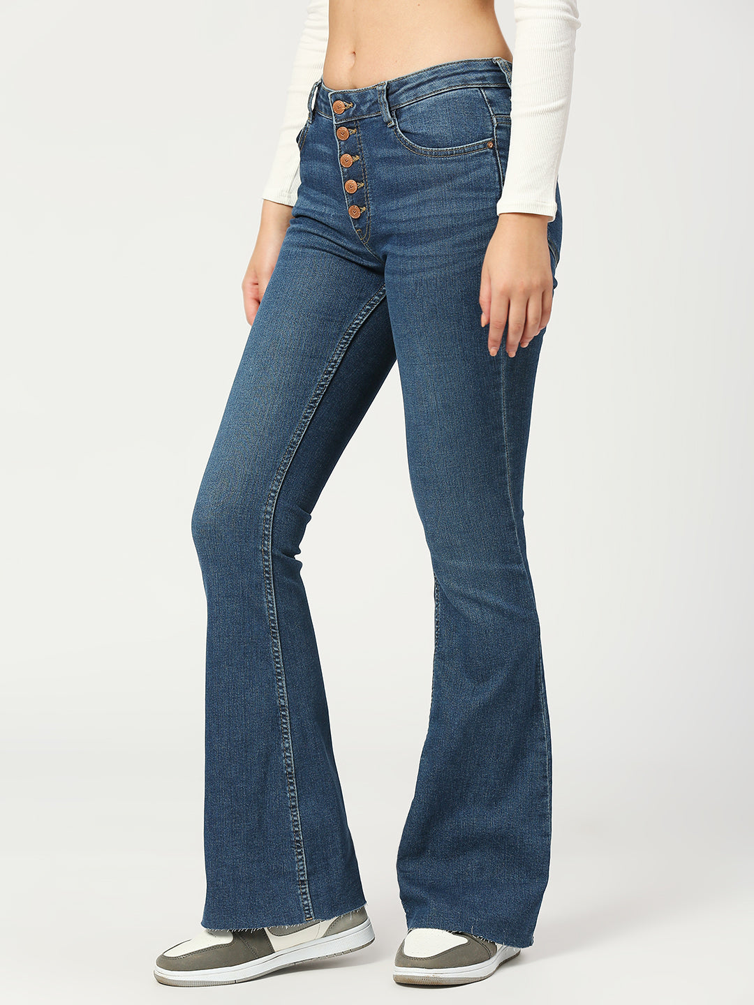 Women's Dark Blue Madrid Flare Jeans