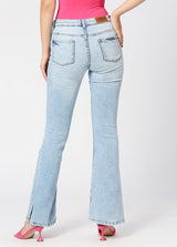 Buy bell bottom blue jeans for women