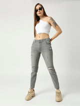 Women Skinny Fit High-Rise Mildly Distressed Jeans