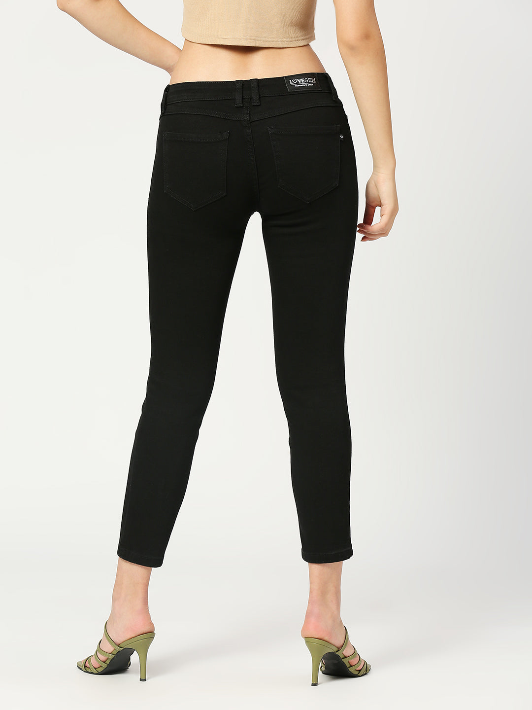 Women's Black Paris Highwaist Skinny Jeans