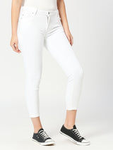 Women's White Paris Highwaist Skinny Jeans