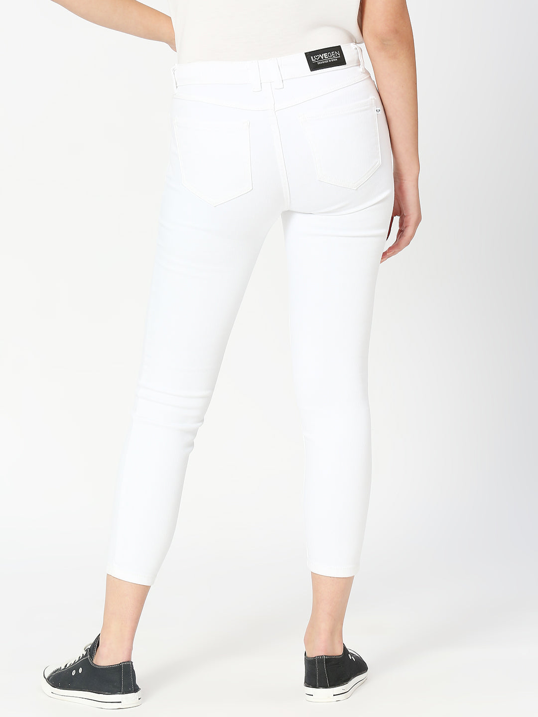 Women's White Paris Highwaist Skinny Jeans