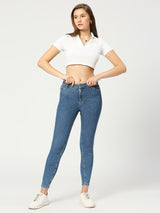 Women's  Light Blue Vienna Highwaist Skinny Basic Jeans