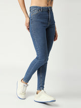 Women's Mid Blue Vienna Highwaist Skinny Jeans