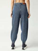 Women's Dark Blue Zurich Belted Cotton Jogger